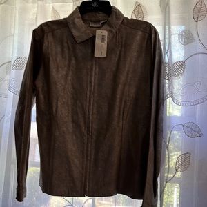 Silver Foil Chico’s Zip Bandera Otrwear